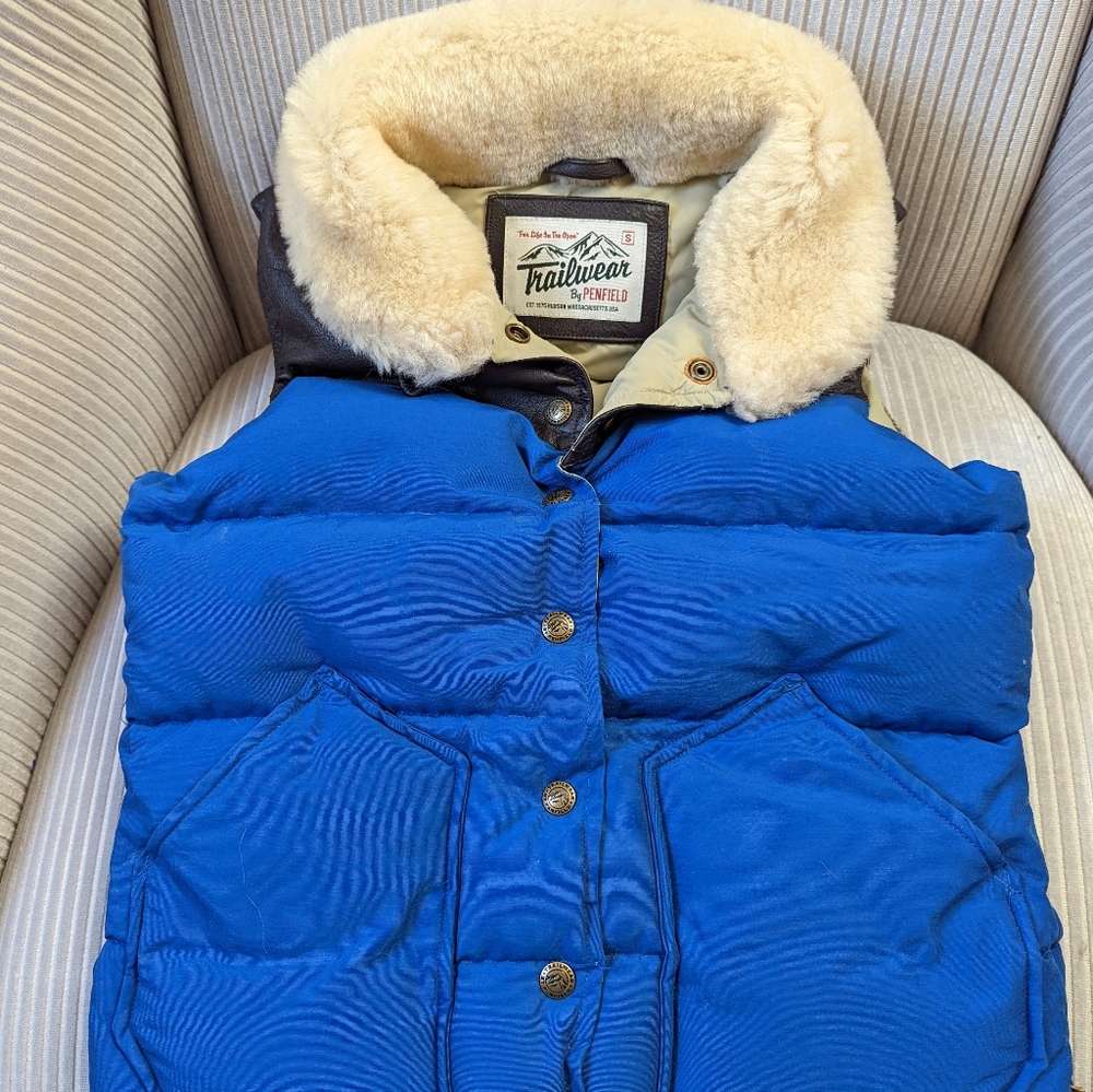 Penfield down sherpa collar vest